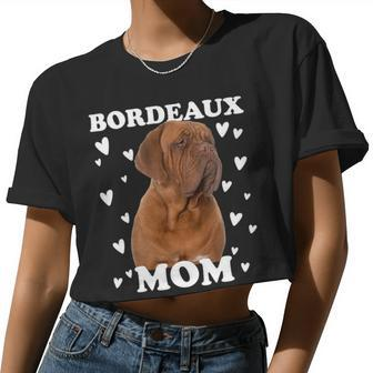 Bordeaux Mom Mummy Mama Mum Mommy Mother Women Cropped T-shirt - Monsterry