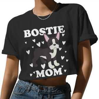 Bostie Mom Mummy Mama Mum Mommy Mother Women Cropped T-shirt - Monsterry AU