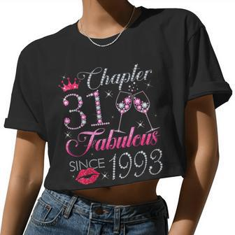 Chapter 31 Fabulous Since 1993 31St Birthday For Women Women Cropped T-shirt - Monsterry