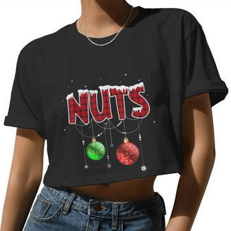 Chest Nuts Christmas T Shirt Matching Couple Chestnuts Women Cropped T-shirt - Monsterry DE