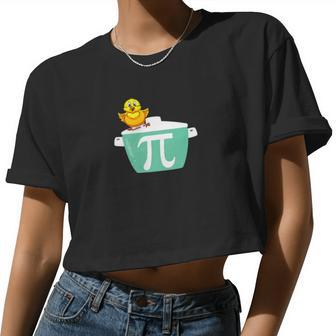 Chicken Pot Pi Day Math Men Women Kids Women Cropped T-shirt - Monsterry DE