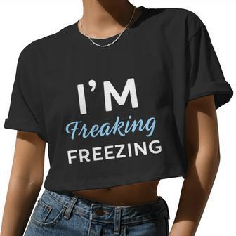 For Cold Office I'm Freaking Freezing Women Cropped T-shirt - Monsterry CA