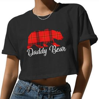 Daddy Bear Buffalo Plaid Women Cropped T-shirt - Monsterry AU