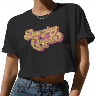 Dancing Queen Vintage Dancing 70S Women Cropped T-shirt - Monsterry UK