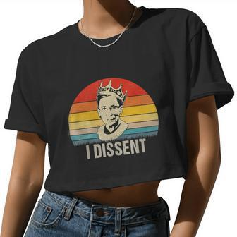 I Dissent Rbg Vote V2 Women Cropped T-shirt - Monsterry