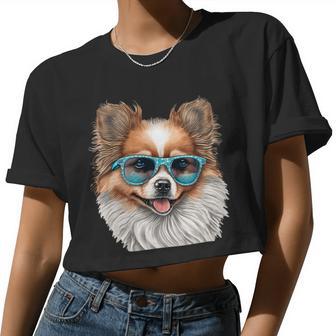 Dog Pomeranian Mom Dog Lover 3 Women Cropped T-shirt - Monsterry DE