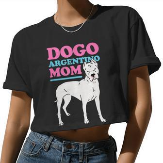 Dogo Argentino Mom Dog Owner Dogo Argentino Women Cropped T-shirt - Monsterry UK