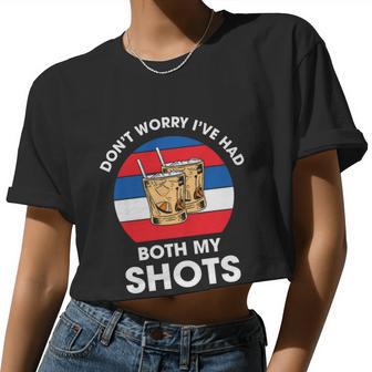 Don't Worry I've Had Both My Shots 4Th Of July Plus Size Shirt For Men Women Women Cropped T-shirt - Monsterry AU