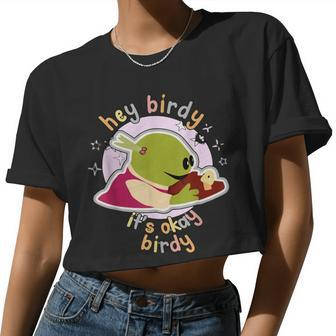 Fan Nanalan Hey Birdy It's Okay Birdy Wonderful Girl Women Cropped T-shirt - Monsterry