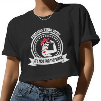 Feeding Tube Mom Awareness Women Cropped T-shirt - Monsterry CA
