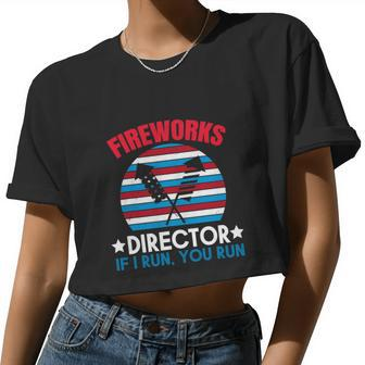 Fireworks Director Bang 4Th Of July Women Cropped T-shirt - Monsterry UK