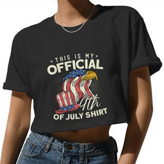 Fireworks Summer Patriotic Usa 4Th Of July Women Cropped T-shirt - Monsterry AU