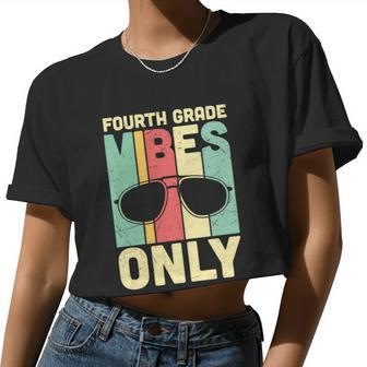 Back To Schol Fourth Grade Vibes Only Women Cropped T-shirt - Monsterry DE