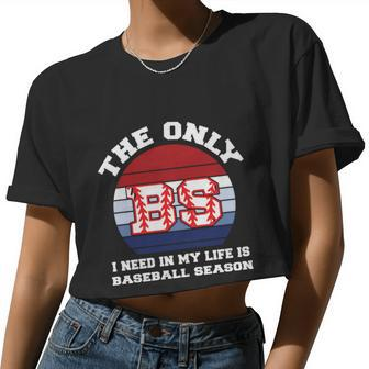 Baseball Quote Baseball Fan Bs Season Baseball Lover Women Cropped T-shirt - Monsterry CA
