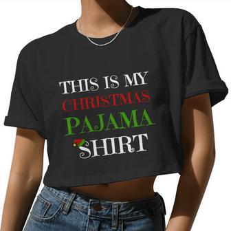 Christmas Pajama V2 Women Cropped T-shirt - Monsterry UK