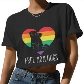 Lgbt Free Mom Hugs Pride Month Women Cropped T-shirt - Monsterry