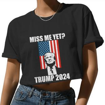 Trump 4Th Of July America Flag Women Cropped T-shirt - Monsterry UK