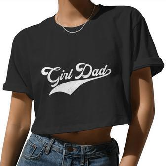 Girl Dad Tribute Tshirt Women Cropped T-shirt - Monsterry