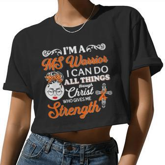 Girl I'm A Ms Warrior I Can Do All Things Through Christ Who Gives Me Strength Women Cropped T-shirt - Monsterry CA
