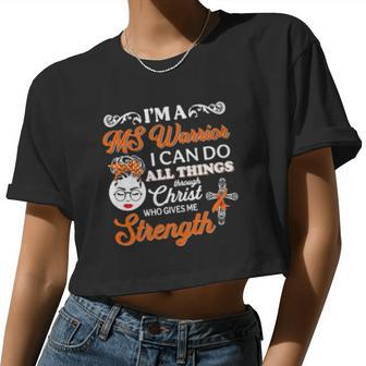 Girl Im A Ms Warrior I Can Do All Things Through Christ Who Gives Me Strength Women Cropped T-shirt - Monsterry