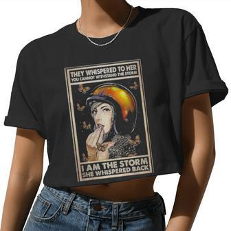 Girl Im The Storm Women Cropped T-shirt - Monsterry UK