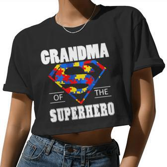 Grandma Autism Of The Superhero Women Cropped T-shirt - Monsterry