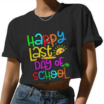 Happy Last Day Of School Teacher Student Graduation V2 Women Cropped T-shirt - Monsterry CA