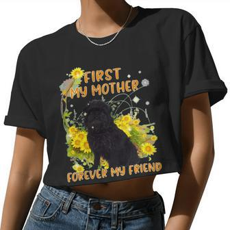 Happy Sunflower Dog Mom Dog Mother V2 Women Cropped T-shirt - Monsterry CA