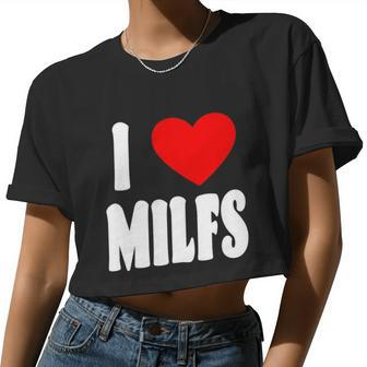 I Heart Milfs Women Cropped T-shirt - Monsterry DE