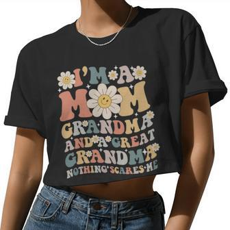 I'm A Mom Grandma And A Great Grandma I'm A Mom Grandma And A Great Grandma Women Cropped T-shirt - Monsterry