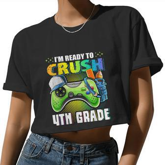 I'm Ready To Crush 4Th Grade Video Game Women Cropped T-shirt - Monsterry AU