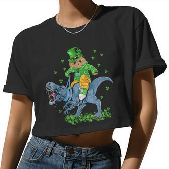 Irish Fest Poodle Dog Mom Leprechaun Outfits Pudelhund Women Cropped T-shirt - Monsterry