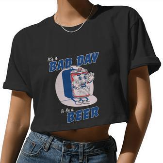 It's A Bad Day To Be A Beer Party In Usa 4Th Of July Women Cropped T-shirt - Monsterry DE