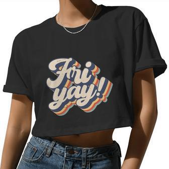 It's Frigiftyay Teacher Life And Mom Life Friday Weekend Women Cropped T-shirt - Monsterry