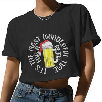 Its The Most Wonderful Time Christmas In July Women Cropped T-shirt - Monsterry UK