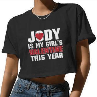 Jody Is My Girl's Valentine This Year Women Cropped T-shirt - Monsterry UK