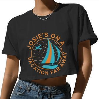 Josie's On A Vacation Far Away Women Cropped T-shirt - Monsterry DE