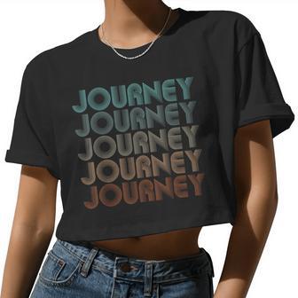 Journey Name Personalized Vintage Retro Birthday Women Women Cropped T-shirt - Monsterry UK