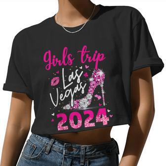 Las Vegas Girls Trip 2024 Girls Weekend Party Friend Match Women Cropped T-shirt - Monsterry AU