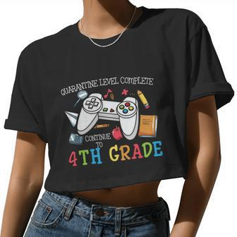 Level Complete 4Th Grade First Day Of School Back To School Women Cropped T-shirt - Monsterry CA
