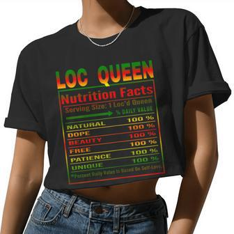Loc Queen Nutrition Facts Loc'd Queen Loc'd Life Women Cropped T-shirt - Monsterry DE