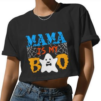 Mama Is My Boo Halloween Quot Women Cropped T-shirt - Monsterry DE