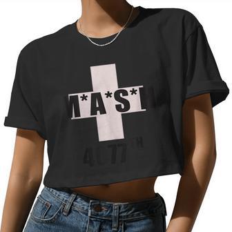 MASH 4077Th Vintage Men & Women Women Cropped T-shirt - Monsterry UK