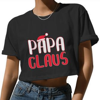 Mens Papa Claus Tshirt Santa Christmas Costume Shirt Tshirt V2 Women Cropped T-shirt - Monsterry CA