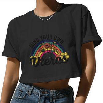 Mind Your Own Uterus Pro Choice Feminist Women's Rights Women Cropped T-shirt - Monsterry DE