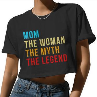 Mom The Woman The Myth The Legend Women Cropped T-shirt - Monsterry AU
