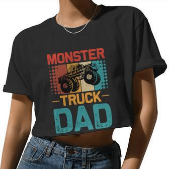 Monster Truck Dad T Women Cropped T-shirt - Monsterry CA