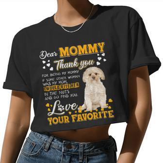 Morkie Dear Mommy Thank You For Being My Mommy Women Cropped T-shirt - Monsterry AU
