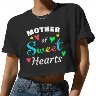 Mother Of Sweethearts Valentine's Day's Women Cropped T-shirt - Monsterry DE