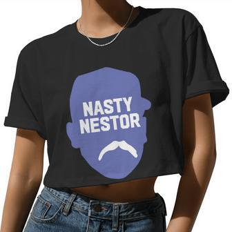 Nasty Nestor Cortes Jr Baseball V2 Women Cropped T-shirt - Monsterry UK
